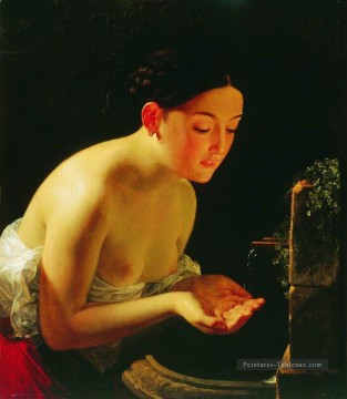 matin italien Karl Bryullov belle dame femme Peinture à l'huile